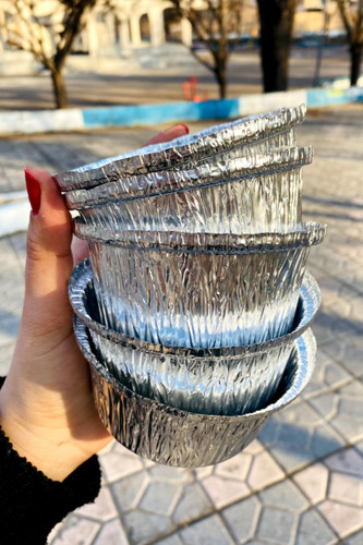 پنج عدد کاسه فویلی