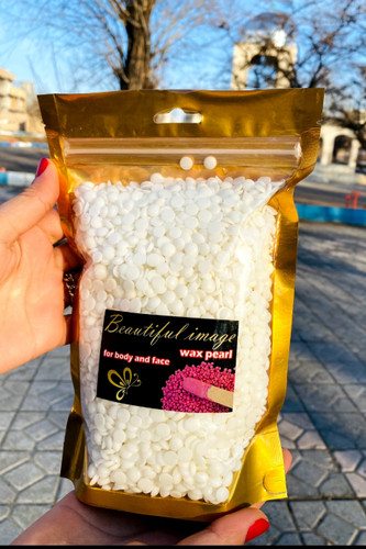 وکس مرواریدی پانصد گرمی سفید +سه عدد کاردک رایگان