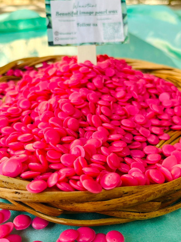 وکس مرواریدی ژله ای صورتی سیصد گرمی